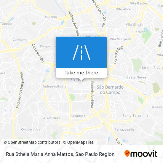 Mapa Rua Sthela Maria Anna Mattos