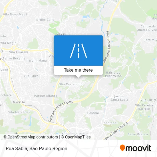 Rua Sabia map