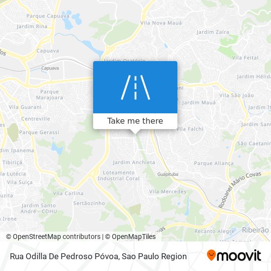 Mapa Rua Odilla De Pedroso Póvoa
