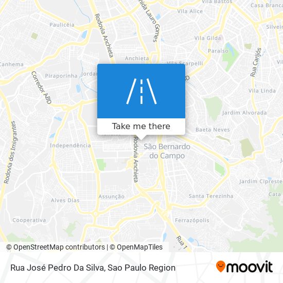 Rua José Pedro Da Silva map