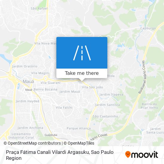 Praça Fátima Canali Vilardi Argasuku map