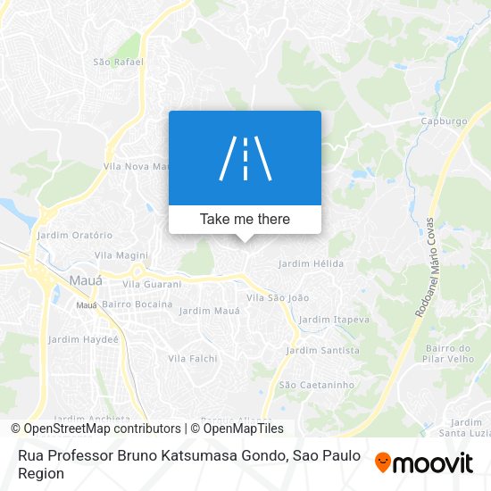 Rua Professor Bruno Katsumasa Gondo map