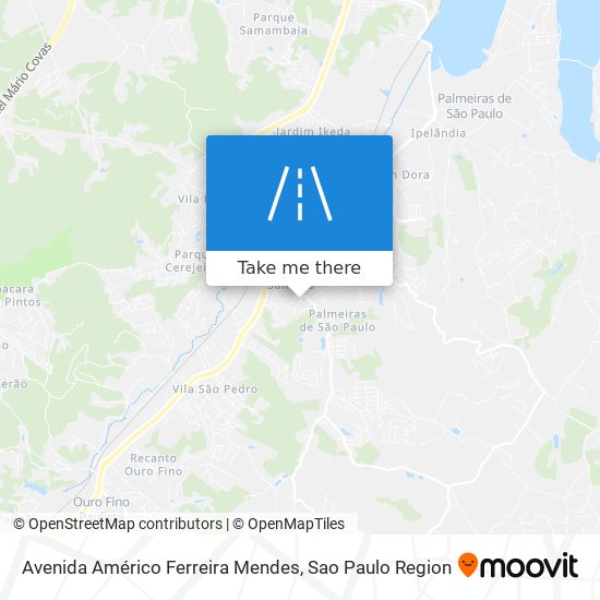 Mapa Avenida Américo Ferreira Mendes