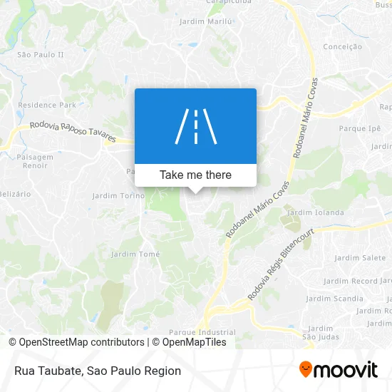 Rua Taubate map