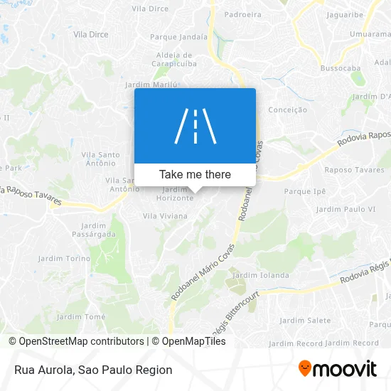 Rua Aurola map
