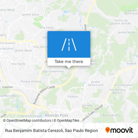 Rua Benjamim Batista Cerezoli map