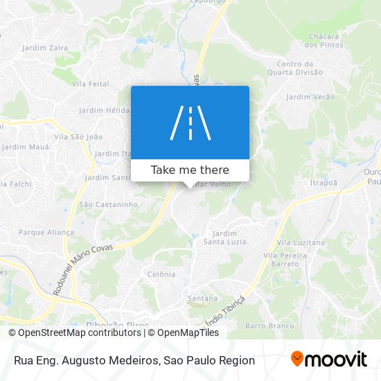 Mapa Rua Eng. Augusto Medeiros