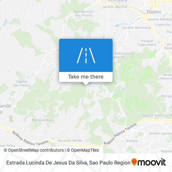 Mapa Estrada Lucinda De Jesus Da Silva