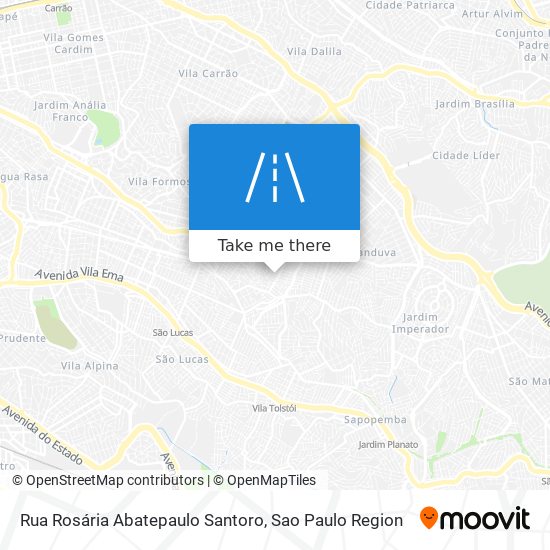 Mapa Rua Rosária Abatepaulo Santoro