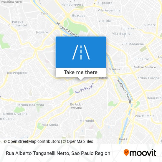 Mapa Rua Alberto Tanganelli Netto