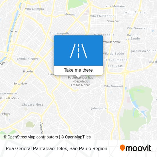 Rua General Pantaleao Teles map