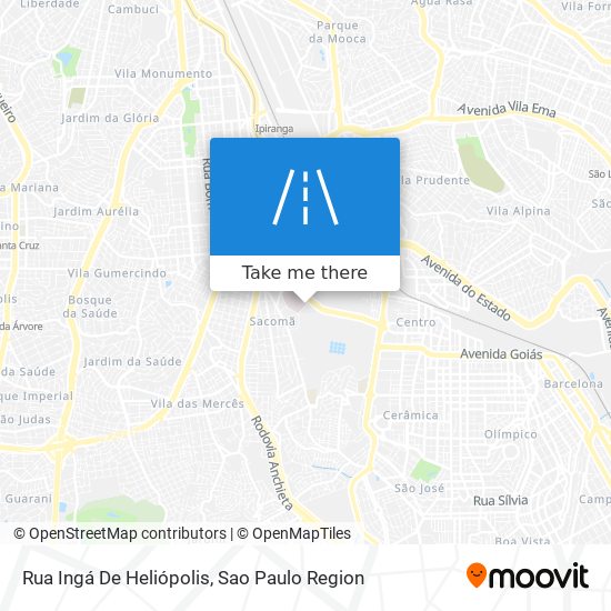 Mapa Rua Ingá De Heliópolis