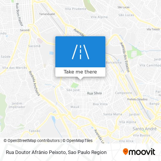 Mapa Rua Doutor Afrânio Peixoto