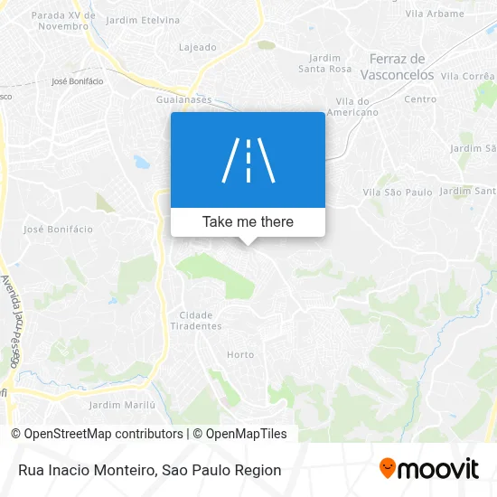 Rua Inacio Monteiro map