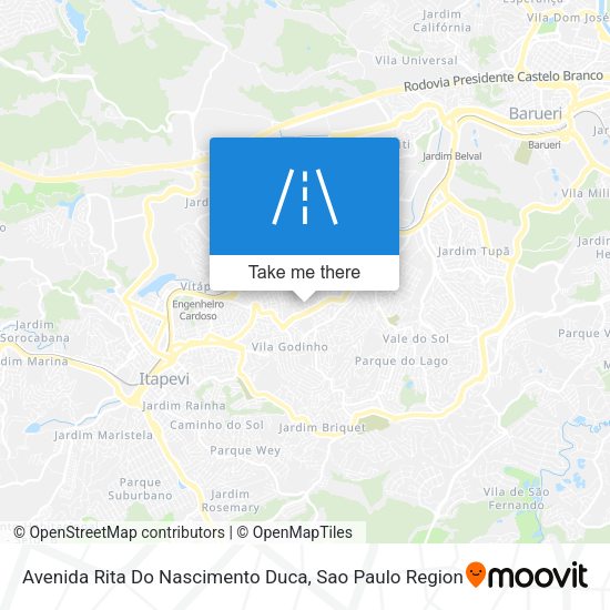 Avenida Rita Do Nascimento Duca map
