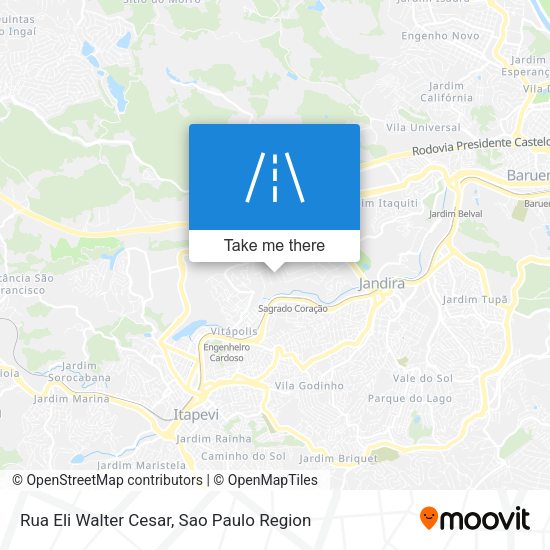 Rua Eli Walter Cesar map