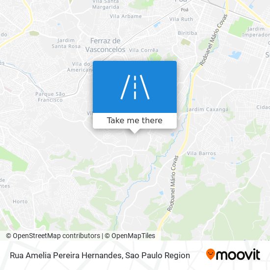 Mapa Rua Amelia Pereira Hernandes