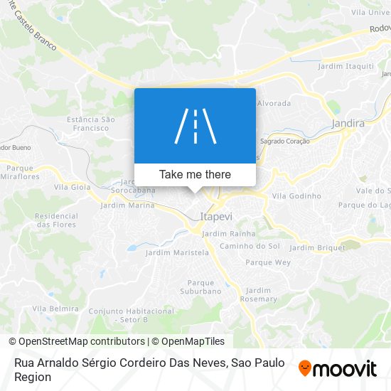 Mapa Rua Arnaldo Sérgio Cordeiro Das Neves