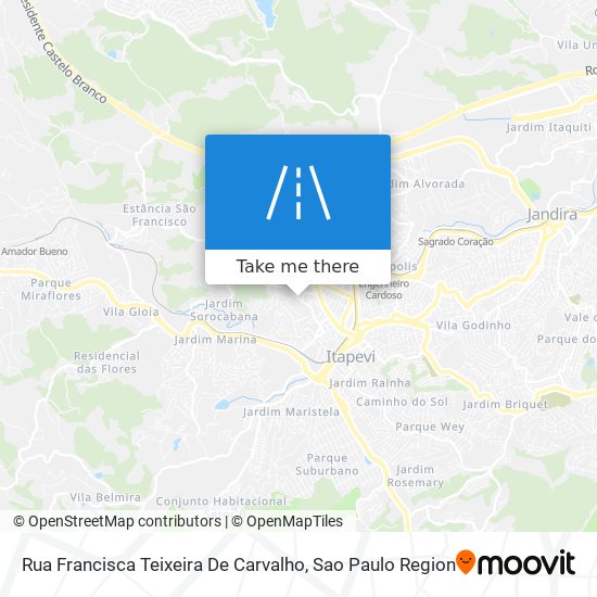 Mapa Rua Francisca Teixeira De Carvalho