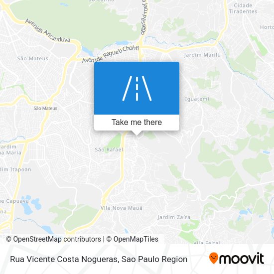 Rua Vicente Costa Nogueras map