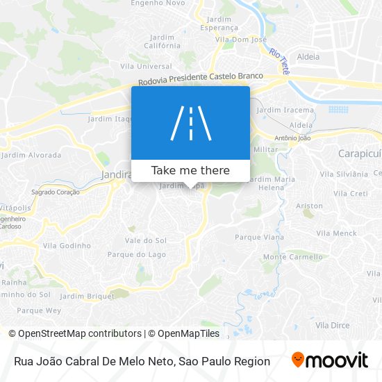 Mapa Rua João Cabral De Melo Neto