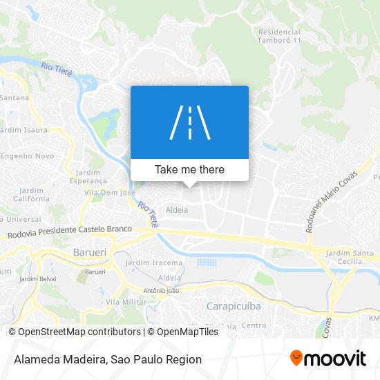 Alameda Madeira map