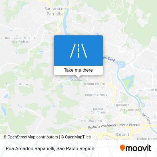 Rua Amadeu Rapanelli map