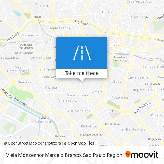 Viela Monsenhor Marcelo Branco map