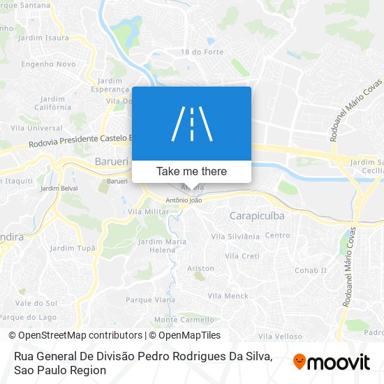 Mapa Rua General De Divisão Pedro Rodrigues Da Silva