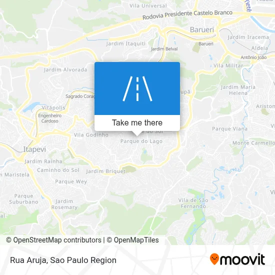 Rua Aruja map