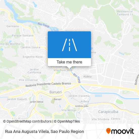 Mapa Rua Ana Augusta Vilela