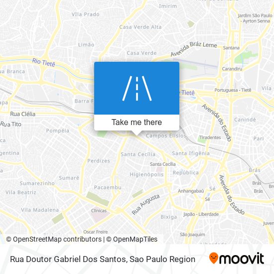 Rua Doutor Gabriel Dos Santos map