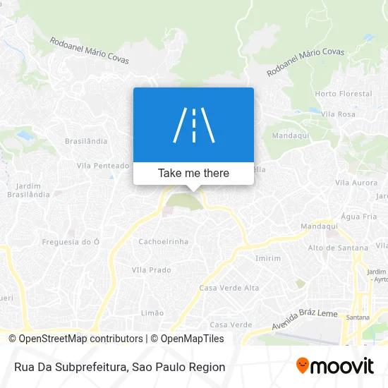 Rua Da Subprefeitura map