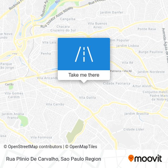 Rua Plinio De Carvalho map