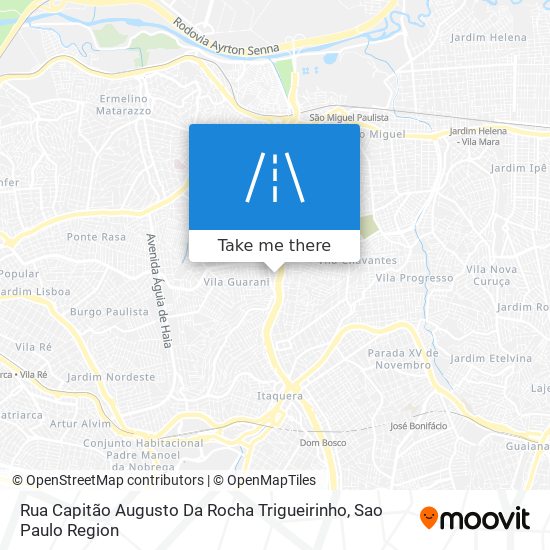 Mapa Rua Capitão Augusto Da Rocha Trigueirinho