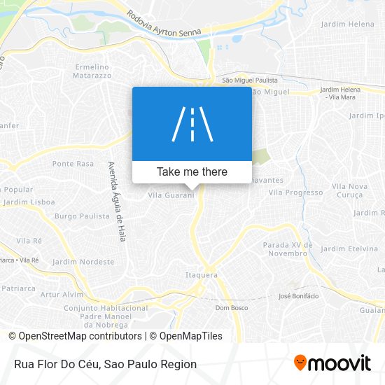 Rua Flor Do Céu map
