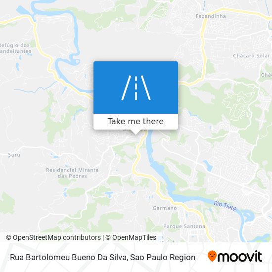 Mapa Rua Bartolomeu Bueno Da Silva