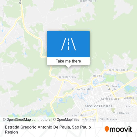 Estrada Gregorio Antonio De Paula map