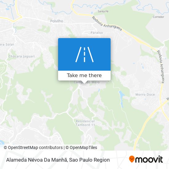 Mapa Alameda Névoa Da Manhã