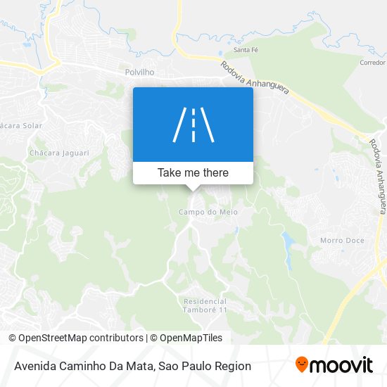 Mapa Avenida Caminho Da Mata