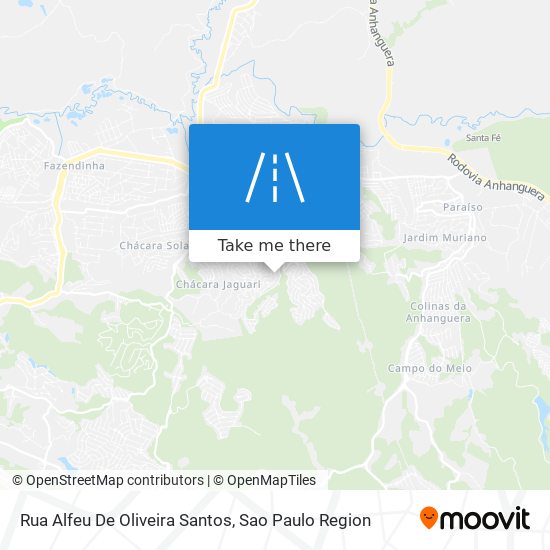 Mapa Rua Alfeu De Oliveira Santos