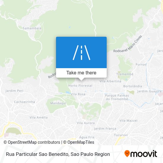 Rua Particular Sao Benedito map