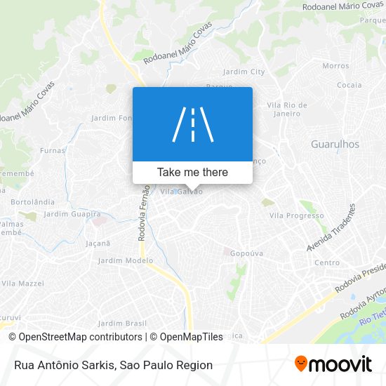 Rua Antônio Sarkis map