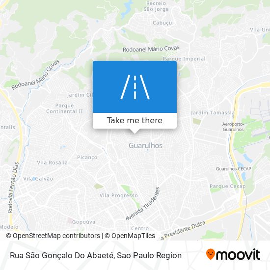 Mapa Rua São Gonçalo Do Abaeté