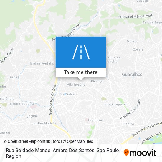 Mapa Rua Soldado Manoel Amaro Dos Santos