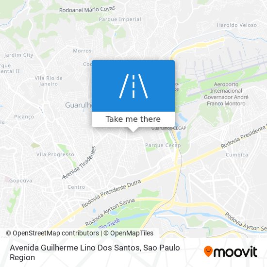 Mapa Avenida Guilherme Lino Dos Santos