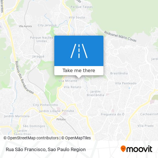 Rua São Francisco map