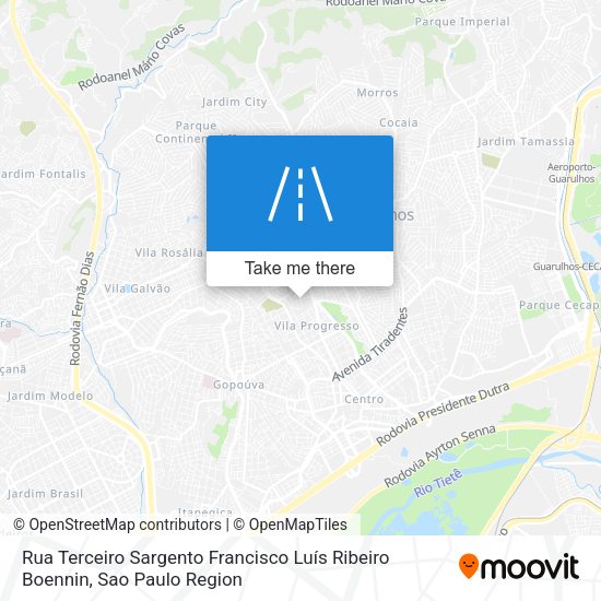Rua Terceiro Sargento Francisco Luís Ribeiro Boennin map