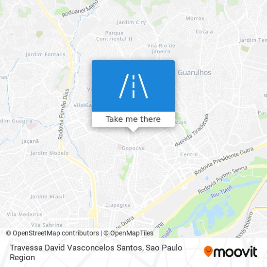 Mapa Travessa David Vasconcelos Santos