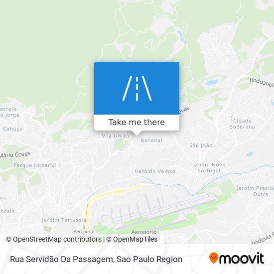 Rua Servidão Da Passagem map